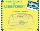 Water Polo Achievement Certificate Template