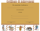 Rodeo Achievement Certificate Template