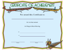 Dragon Boat Racing Achievement Certificate Template
