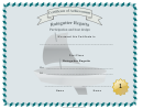 Raingutter Regatta First Place Certificate Template