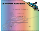 Laser Tag Achievement Certificate Template