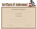 Barrel Racing Achievement Certificate Template