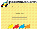 Motorcycle Racing Achievement Certificate Template