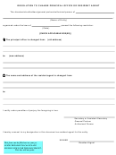Fillable Resolution To Change Principal Office Or Resident Agent - 2011 Printable pdf