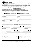 Extended Construction Work Hours Permit Application Form - State Of Arizona