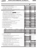 Form 39nr - Idaho Supplemental Schedule - 2008