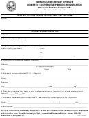 Domestic Cooperative Periodic Registration - Minnesota Secretary Of State