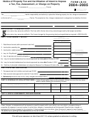 Form Lb-50 - Notice Of Property Tax And Certification Of Intent To Impose A Tax, Fee, Assessment, Or Charge On Property - 2004-2005