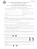 Form Rp-483 - Application For Tax Exemption Of Agricultural And Horticultural Buildings And Structures