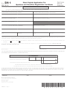 Form Sn-1 - West Virginia Application For Sparklers And Novelties Registration Certificate