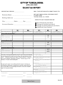 Sales Tax Report Form - City Of Tuscaloosa