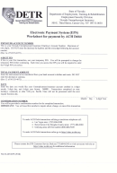 Form Nucs-4053eps - Electronic Payment System (eps) Worksheet For Payment By Ach Debit - Nevada Department Of Employment, Training & Rehabilitation