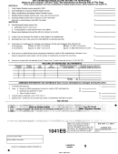 Form Ri-1041es - Income Tax Worksheet - Rhode Island, 2001