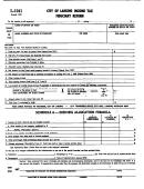Form L-1041 - Fiduciary Return - City Of Lansing Printable pdf