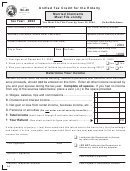 Form Sc-40 - Unified Tax Credit For The Elderly - 2003