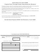 Form 502e - Virginia Pass Through Entity Filing Extension Request - 2004