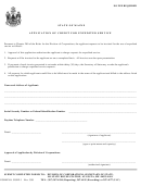 Form Corp-3 - Application Of Credit For Expedited Service - State Of Maine