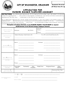 Application For Earned Income Taxpayer Account - City Of Wilmington