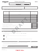 Arizona Form 315 Draft - Pollution Control Credit - 2010 Printable pdf