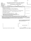 Form Dc - Declaration Of Estimated Kent, Ohio, Income Tax