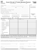 Form 920 - County Return Of Taxable Business Property - 1999