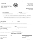 Form 308 - New Mexico Public Regulation Commission