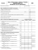 Form Ri-2210 - Underpayment Of Estimated Tax By Individuals 2000 - Rhode Island Division Of Taxation