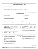 Form 4463 - Request For Technical Advice Printable pdf