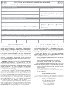 Form K-19 - Report Of Nonresident Owner Tax Withheld - 2012