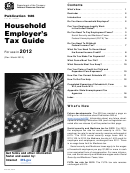 Publication 926 - Household Employer's Tax Guide - Internal Revenue Service - 2012