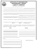 Articles Of Organization Professional Limited Liability Company Form - Idaho Secretary Of State