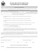 Form St-a-102 - Affidavit Of Exemption - Maine Revenue Services