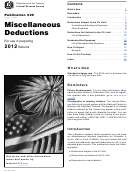 Irs Publication 529 - Miscellaneous Deductions - 2012