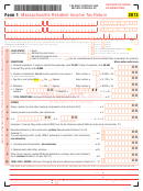 Form 1 Draft - Massachusetts Resident Income Tax Return - 2013 Printable pdf