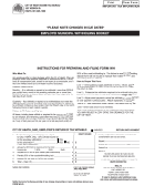 Instructions For Preparing And Filing Form Wh - Employer's Return Of Tax Withheld - City Of Heath