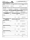 Estate Information Sheet - Pennsylvania Department Of Revenue