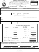 Form Hc-500 - Hazardous Chemical Inventory Fee Return Form - Indiana Department Of Revenue