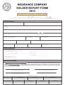 Form Up-1 Ins - Insurance Company Holder Report Form - 2013