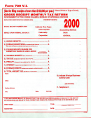 Form 720 - Gross Receipt Monthly Tax Return - 2000