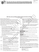 Form Mw-3 Draft - Montana Annual Wage Withholding Tax Reconciliation - Department Of Revenue - 2010