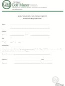 Extension Request Form - Golf Manor Tax Department