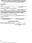 Form Ds90-95 - Affidavit Of A Physically Impaired Parent Or Guardian