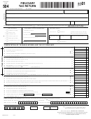 Fillable Maryland Form 504 - Fiduciary Tax Return - 2001 Printable pdf