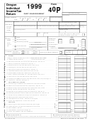 Form 40p - Oregon Individual Incometax Return - 1999