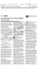 Instructions For Form 8824 - Like-kind Exchanges (and Section 1043 Conflict-of-interest Sales) - 2011