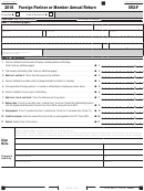 Form 592-F - Foreign Partner Or Member Annual Return - 2016 Printable pdf