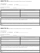 Form Pte-ta - New Mexico Nonresident Owner Income Tax Agreement - 2000