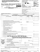 City Of Canton, Ohio Income Tax Return - 2000