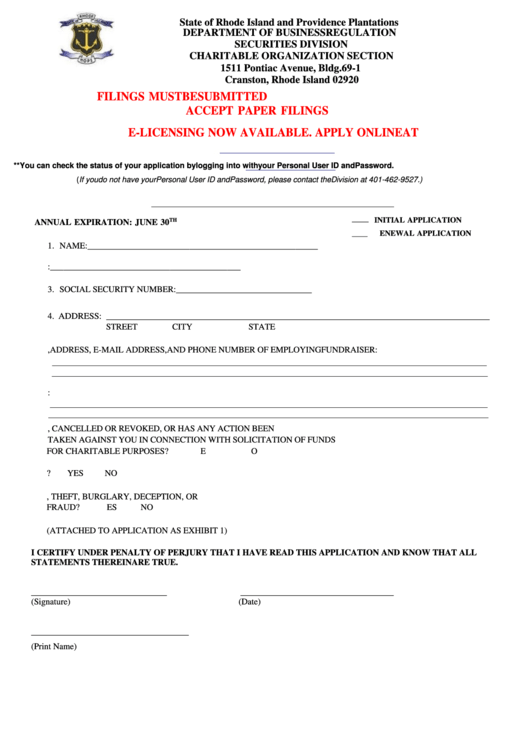 Application For Professional Solicitor/mandatory Addendum Form To License Application Printable pdf