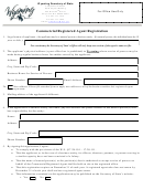 Commercial Registered Agent Registration Form - Wyoming Secretary Of State